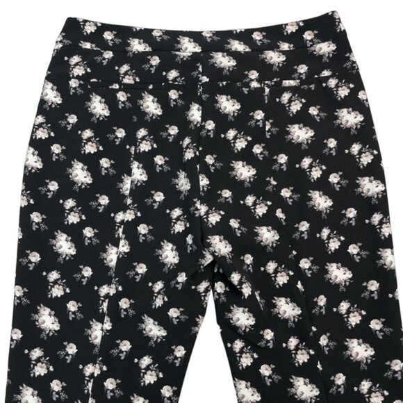 ADRIANNA PAPELL Floral Slim Fit Ankle Pant Sz 10 - Picture 7 of 7